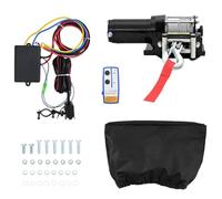 LPERTGFHU Treuil électrique 12 V 1360 kg - Force de traction - Moteur | Télécommande incluse, boîtier en PVC robuste, pour applications industrielles
