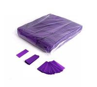 LPF LE PETIT FOURNISSEUR - Confettis Papier Rectangulaires - Ignifugés et 100% Recyclables - Grande Taille 55x17mm - Chute Lente - Mariage, Carnaval, Anniversaire, Soirée - Sac de 1kg (Violet)