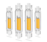 LPG Ampoule LED R7S 78mm 15W Dimmable, Blanc Chaud 3000K, CRI 80+, Équivalent Lampe Halogène J78 150W, Angle de Faisceau 360°, 1500LM Ampoule 78mm R7S COB LED Lampe pour Applique Murale Lampadaire