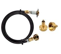 LPG GPL Kit de recharge pour bouteille de gaz propane européen avec adaptateur de bouteille européenne et plat vers M10 Mini point de remplissage caché pour les pays de France, Italie, Balkans