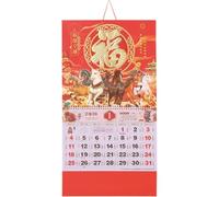 Lpitoy Calendrier Chinois 2026, Année du Cheval, Calendrier Lunaire Mural 2026 pour Le Nouvel an Chinois, Décoration pour Maison, Le Bureau Le Restaurant