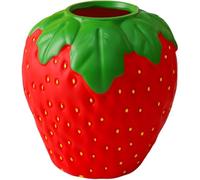 Lpitoy Vase Fraise Vintage, Pot De Fleurs Décoratif en Forme De Fraise, Vase À Fruits Unique pour Décoration De Maison, De Cuisine Ou du Bureau