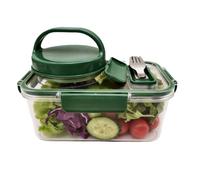 Lpoppcx Bocal à Salade,Conteneur Alimentaire Étanche Réutilisable à Ouverture Latérale,Bocal à Salade de Cuisine | Pour Hommes Femmes Étudiants Maison Bureau École Sport Pique-Nique Préparation Repas
