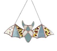 Lpoppcx Ornement de Chauve-Souris Attrape-Soleil, Chauve-Souris Attrape-Soleil d'halloween - Pendentif Acrylique Plat lumière du Soleil attrapant Une colorée - Fabricant