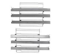 LPPP Glissière télescopique 3 niveaux avec clip compatible Bosch | Rail de four pour Siemens, Neff, Constructa, Balay, HZ538S00, HEZ538S00, 17002604, gauche droite, plaque