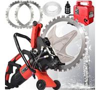 LQQYJSM Scie À Béton Électrique Toroïdale 8980W - Découpeuse À Béton Coupe À Sec Ou À Eau