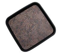 LQY Plateau de Service de Nourriture, Plat de présentation de Serveur de Nourriture, Plateau de Service antidérapant, carré, approprié à la Maison, à l'hôtel, aux Restaurants, au café,40x40cm