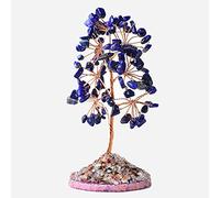 LQYXGS Décoration d'intérieur en Pierre de Cristal Amérique Naturelle Arbre de Vie Spécimen minéral Rock, Agate Reiki Accueil Décoration Ornements Chanceux DIY Souvenirs Souvenirs(Lapis Lazuli)