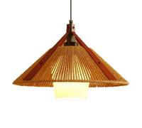 LQZCXMF Lustre Bohème En Corde De Chanvre, Luminaire Artisanal À Une Lumière, Lanterne Tressée, Suspension En Forme De Dôme, Lot De 1 - Design Ajouré, Style Japonais Wabi Sabi, Pour Chambre