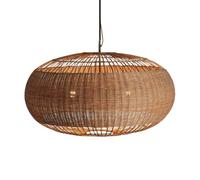 LQZCXMF Lustre En Rotin Marron, Luminaire Suspendu Pour Style Campagnard