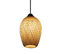 LQZCXMF Petite Suspension Lampes Modernes en Rotin Et Bambou Décor D'abat-Jour De Plafond en Osier Naturel avec Cordon Réglable 1 Phares E26 E27 Rétro Rustique Salle À Manger Salon Salon De Thé