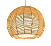 LQZCXMF Suspension Bohème En Corde De Chanvre Tressée, Abat-jour Wabi-sabi, Forme Boule, 50 Cm (19,7 Po), Lustre En Rotin Style Moderne, Lustre Panier Pour Salle À Manger, Salon, Chambre