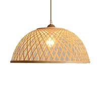 LQZCXMF Suspension En Bambou Style Asie Du Sud-Est, Lanterne En Osier Tressé À La Main, 45 Cm, Lustre Bohème En Rotin, Luminaires Pour Chambre, Salon, Entrée, Hall (1 Paquet)