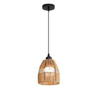 LQZCXMF Suspension Vintage En Corde De Chanvre Pour Salle À Manger, Petit Lustre, Style Wabi-sabi, Ampoule E26, Luminaire Moderne Pour Îlot De Cuisine, Chambre, Salon, Salle À Manger.