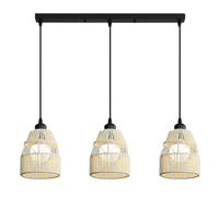 LQZCXMF Suspension Vintage En Corde De Chanvre Pour Salle À Manger, Petit Lustre, Style Wabi-sabi, Ampoule E26, Luminaire Moderne Pour Îlot De Cuisine, Chambre, Salon, Salle À Manger.