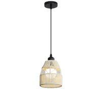 LQZCXMF Suspension Vintage En Corde De Chanvre Pour Salle À Manger, Petit Lustre, Style Wabi-sabi, Ampoule E26, Luminaire Moderne Pour Îlot De Cuisine, Chambre, Salon, Salle À Manger.
