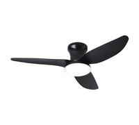 Lrenjon 100CM Ventilateur De Plafond Avec Lumière Et Télécommande, Plafonnier Ventilateur Design Silencieux 3 Couleur 6 Vitesse Reversible Timer LED, Pour Chambre À Coucher Salon-Black
