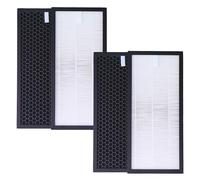 LRFDRESS Lot de 2 filtres HEPA et charbon actif pour purificateur d'air Rowenta Tefal PU4010, PU4015, PU4020, PU4020F1, PU4025, filtre à air de rechange XD6070F, XD6074F0, XD6060, XD6060F0
