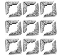 LRXIYODE 40 Pièces Protège-Coins de Livre en Métal Argenté 14mm | Menus et Albums, Décoration Délicate, Protection D’angle, Usage Scrapbooking et Création de Cartes
