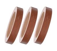 LRXIYODE Bande de chant pour meubles, bande adhésive décorative, aspect bois, PVC, 3 rouleaux, 2 cm x 10 m, pour meubles et réparation de placard à la maison