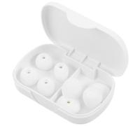 LRXIYODE Bouchons D'oreilles en Silicone Blanc Ergonomiques pour Sommeil, du Bruit, Forme Incurvée avec 3 Embouts et Étui, Adaptés aux Trains à Grosse Vitesse et Concerts