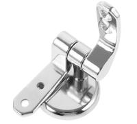 LRXIYODE Charnière Installer Abattant Wc en D'aluminium Alliage Argenté pour Facile à Ensemble de Remplacement et Fixation Robuste Solide pour Toilettes