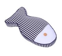 LRXIYODE Coussin Poisson Bleu en Coton Lin et PP Coton, 1 Pièce