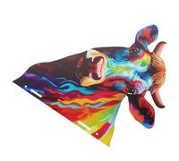 LRXIYODE Décoration Murale Sculpture Métallique Artistique Tête de Vache en Fer Marron pour Balcon et Présent Pendaison de Crémaillère Extérieure
