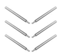 LRXIYODE Ensemble de 6 Amortisseurs de Porte à Fermeture Douce pour Meubles et Armoires, Technologie Hydraulique, Design Compact Argenté, la Cuisine et Maison