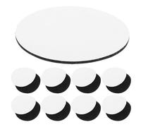 LRXIYODE Pastilles Rondes Auto-agrippantes Adhésives 6 Cm, 20 Paires, Fixations en Nylon et Polyester pour Draps, Tapis et Nappes Antidérapants, Usage Pratique pour Maison et Bureau