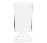 LRXIYODE Présentoir Distributeur De Disques Démaquillants Transparent Support Surélevé Anti-poussière pour Lingettes Ongles Compact Salle De Bain