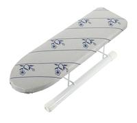 LRXIYODE Table à Repasser Pliante Argentée Compacte Support Stable et Fond Antidérapant, Mini Planche à Repasser pour Pantalons et Jupes Usage Domestique