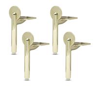 LRYELWA 4 Pcs Pieds Réglables pour Meuble,Patte en Métal pour Armoires,Jambes de Table,Alliage Aluminiuml,pour Meubles TV,Canapés,Lit,Placard,Tables de Chevet,Chaises,avec Vis (13cm,Gris)