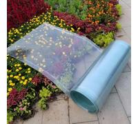 LRYELWA Feuille de Polycarbonate Résistante aux UV,Auvent de Serre Abri de Jardin,Plaques de Toiture en Plastique Transparent Panneau de Remplacement pour Extérieur,Découpe (0.5m x 4m)