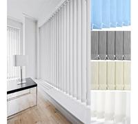 LRYELWA Kit Complet Store à Lamelles Verticales,Stores Verticaux Occultant pour Fenêtres Intérieur,Rideau Coulissant pour Maison Bureau,Dimensions et Couleurs Personnalisables (150cm x 85cm)