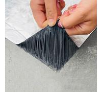 LRYELWA Ruban D'étanchéité en Bitume,Film en Aluminium,Ruban Adhésif Imperméable Pour toit plat,Bande de Réparation Pour Fuite de Toit,Fissure de Surface,Façades,Argenté (0.2x3m)