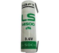 LS 14500CNR - Pile lithium AA, 3,6 V, 2,6 Ah, cosses à souder