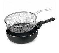 LS Kitchen - Friteuse avec Panier - Poêle à Frire - Aluminium et Acier - Ø 24 cm