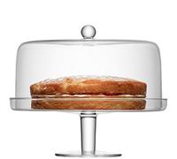 LSA International KL03 Présentoir à gâteau avec cloche Klara, diamètre 33/30 cm, transparent