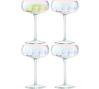 LSA International PE05 Lot de 4 coupes à Champagne Pearl, 300 ml, nacrées