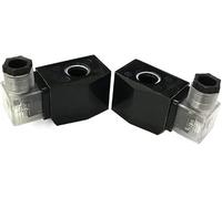 LSDJYESIT Bobine d'électrovanne étanche normalement fermée IP65 avec indicateur LED DN10-32 240VAC 220VAC 24VAC 24VDC 12VDC(24VAC)