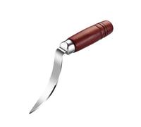 Lseqow Couteau ouvre-Noix de Coco, ouvre-boîte à Noix de Coco, grattoir à Noix de Coco avec Manche en Bois, grattoir à Noix de Coco en Acier Inoxydable pour ustensiles de Cuisine, 22 * 12,5 * 3 cm