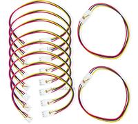 Lsgoodcare Lot de 10 connecteurs de terminal VH-2P 3,96 mm femelle vers mâle 20 AWG 30 cm pour bande LED, contrôle industriel, connexion de carte PCB