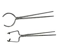 LSMIITTH Pince à Creusets en Métal 10 kg, Levage Facile, Acier Résistant, Anneau de 15,2 cm, Longueur 60 cm, Manuel
