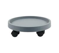 LSNNMU 1 Plateau de jardinière Rond Mobile avec roulettes, Outil Polyvalent for Le Jardinage des Plantes en Pot pour Jardin(Grey,26cm)