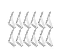 LSNNMU 6/12/24 pièces Pinces de Nappe antidérapantes en Acier Inoxydable Fixation Couverture Tables Pince Table Promenade Camping Mariage pour Tables(12pcs)