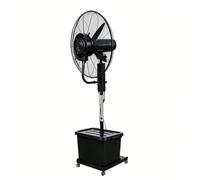 Lsoiup Ventilateur Brumisateur Extérieur Professionnel 42L - 3 Vitesses, Swing 90°, Hauteur Ajustable, Refroidissement Résistant pour Chantier, Agriculture, Entrepôt(⌀71cm)