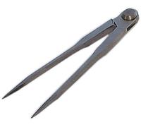 LSR Tools pointu Compas, DIN 6486, 150 mm, acier forgé, charnière Riveter poli, 21320150