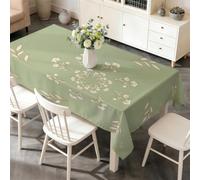 LSSLK Nappe Rectangulaire 140 x 180 cm Petites Fleurs, Nappe de Table Imperméable Anti Tache Lavable Mandala Botanique pour Cuisine Salle à Manger Jardin Terrasse Fête Décoration E-36