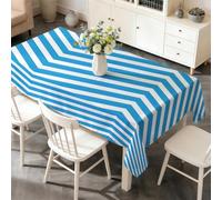 LSSLK Nappe Rectangulaire 140 x 220 cm Motif Chevron, Nappe de Table Imperméable Anti Tache Lavable Abstrait Moderne pour Cuisine Salle à Manger Jardin Terrasse Fête Décoration E-108